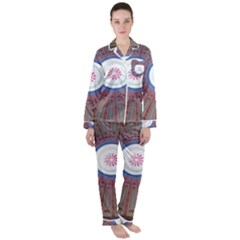 Statehouse Rotunda Satin Long Sleeve Pyjamas Set