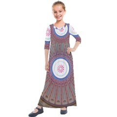 Statehouse Rotunda Kids  Quarter Sleeve Maxi Dress by Riverwoman