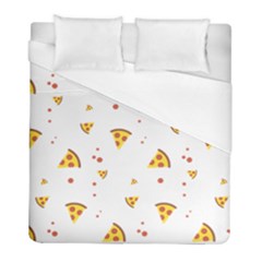 Pizza Pattern Pepperoni Cheese Funny Slices Duvet Cover (full/ Double Size) by genx