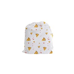 Pizza Pattern Pepperoni Cheese Funny Slices Drawstring Pouch (xs) by genx