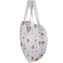 Pizza Pattern pepperoni cheese funny slices Giant Heart Shaped Tote View3