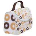 Donuts Pattern With Bites bright pastel blue and brown Cropped Sweatshirt Satchel Handbag View2