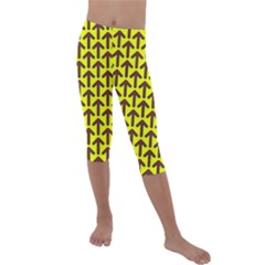 Arrows Kids  Lightweight Velour Capri Leggings  by ArtworkByPatrick