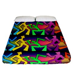 Dancing Fitted Sheet (queen Size) by ArtworkByPatrick