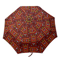 Texture Red Orange Folding Umbrellas by ArtworkByPatrick