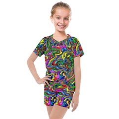 Graffiti 3 2 Kids  Mesh Tee And Shorts Set