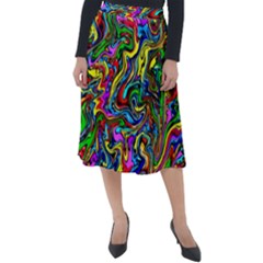 Graffiti 3 2 Classic Velour Midi Skirt  by ArtworkByPatrick