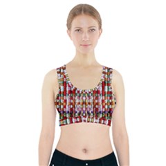 Cotton Weave Sports Bra With Pocket by ArtworkByPatrick