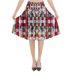 Cotton Weave Flared Midi Skirt by ArtworkByPatrick