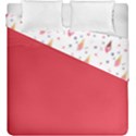 Ice Cream Cones Watercolor with fruit berries and cherries summer pattern Duvet Cover Double Side (King Size) View2