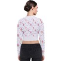 Ice Cream Cones Watercolor with fruit berries and cherries summer pattern Long Sleeve Zip Up Bomber Jacket View2