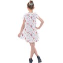 Ice Cream Cones Watercolor with fruit berries and cherries summer pattern Kids  Tie Up Tunic Dress View2