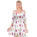 Popsicle Juice Watercolor with fruit berries and cherries summer pattern Cutout Spaghetti Strap Chiffon Dress View1