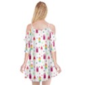 Popsicle Juice Watercolor with fruit berries and cherries summer pattern Cutout Spaghetti Strap Chiffon Dress View2