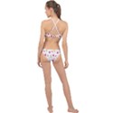 Popsicle Juice Watercolor with fruit berries and cherries summer pattern High Neck Bikini Set View2