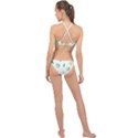 Lemon and limes yellow green watercolor fruits with citrus leaves Pattern High Neck Bikini Set View2