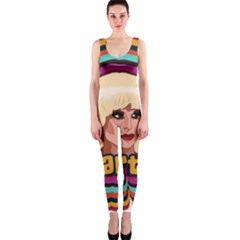 Katya Zamolodchikova Logo One Piece Catsuit by milliahood