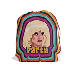 Katya Zamolodchikova Logo Drawstring Pouch (xl) by milliahood