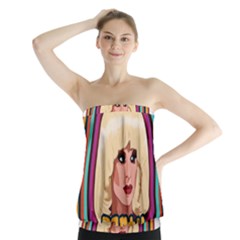 Katya Zamolodchikova Logo Strapless Top by milliahood