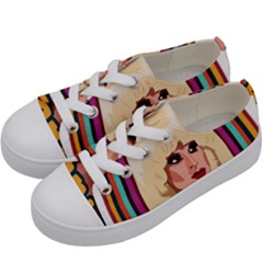 Katya Zamolodchikova Logo Kids  Low Top Canvas Sneakers by milliahood