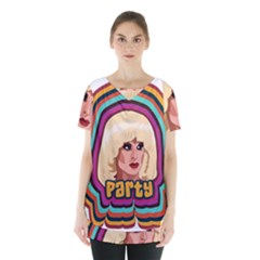 Katya Zamolodchikova Logo Skirt Hem Sports Top by milliahood