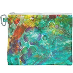 Underwater Summer Canvas Cosmetic Bag (xxxl) by arwwearableart