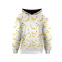 Yellow Banana and peels pattern with polygon retro style Kids  Pullover Hoodie View1