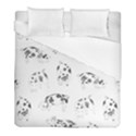 Pigs Handrawn Black And White Square13k Black Pattern Skull Bats Vintage K Duvet Cover (Full/ Double Size) View1