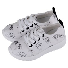 Pigs Handrawn Black And White Square13k Black Pattern Skull Bats Vintage K Kids  Lightweight Sports Shoes by genx