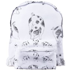 Pigs Handrawn Black And White Square13k Black Pattern Skull Bats Vintage K Giant Full Print Backpack by genx