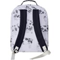 Pigs Handrawn Black And White Square13k Black Pattern Skull Bats Vintage K Double Compartment Backpack View3