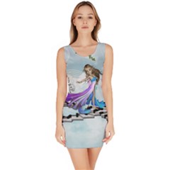 Cute Fairy Dancing On A Piano Bodycon Dress by FantasyWorld7