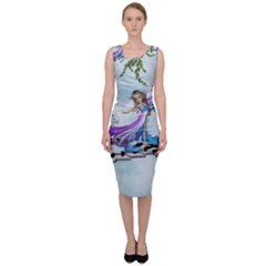 Cute Fairy Dancing On A Piano Sleeveless Pencil Dress by FantasyWorld7