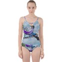 Cute Fairy Dancing On A Piano Cut Out Top Tankini Set View1