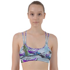 Cute Fairy Dancing On A Piano Line Them Up Sports Bra by FantasyWorld7