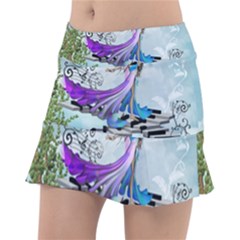 Cute Fairy Dancing On A Piano Tennis Skirt by FantasyWorld7