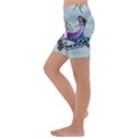 Cute Fairy Dancing On A Piano Kids  Lightweight Velour Capri Yoga Leggings View2