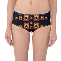 Sweets And  Candy As Decorative Mid-waist Bikini Bottoms by pepitasart