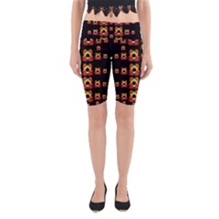 Sweets And  Candy As Decorative Yoga Cropped Leggings by pepitasart