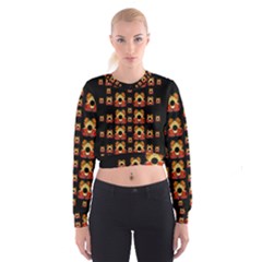 Sweets And  Candy As Decorative Cropped Sweatshirt by pepitasart