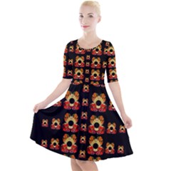 Sweets And  Candy As Decorative Quarter Sleeve A-line Dress by pepitasart