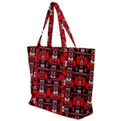 Hearts 2 Zip Up Canvas Bag