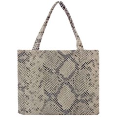 Snakeskin Pattern Lt Brown Mini Tote Bag