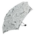 Birds Hand drawn Outline Black And White Vintage ink Mini Folding Umbrellas View2