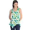 Leaves Green Modern Pattern Naive retro leaf organic Sleeveless Tunic View1