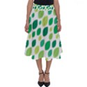 Leaves Green Modern Pattern Naive retro leaf organic Perfect Length Midi Skirt View1