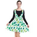 Leaves Green Modern Pattern Naive retro leaf organic Plunge Pinafore Dress View1