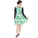 Leaves Green Modern Pattern Naive retro leaf organic Plunge Pinafore Dress View2