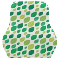 Leaves Green Modern Pattern Naive Retro Leaf Organic Car Seat Back Cushion  by genx