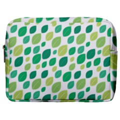 Leaves Green Modern Pattern Naive Retro Leaf Organic Make Up Pouch (large) by genx